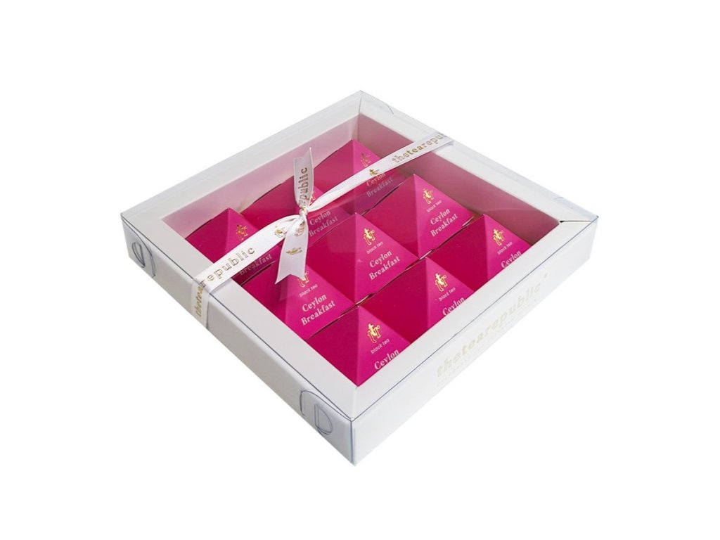 Gift set of teas CEYLON BREAKFAST, 9 tea pyramids, The Tea Republic