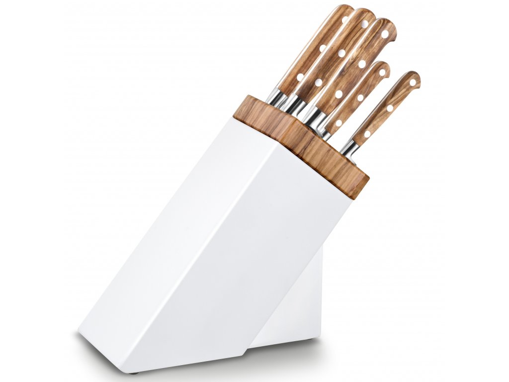 Knife block ARLES with knives PROVEN AO set of 6 Lion Sabatier