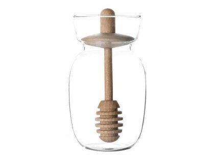 Honey jar MINIMA 300 ml, with honey dipper, Viva Scandinavia