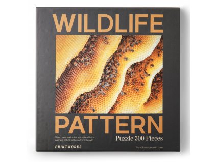 Puzzle WILDIFE PATTERNS BEE, 500 pcs, Printworks