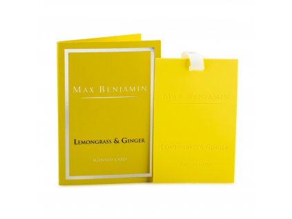 Scented card LEMONGRASS & GINGER, Max Benjamin
