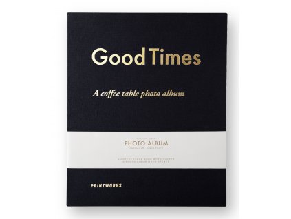Photo album GOOD TIMES, black, Printworks
