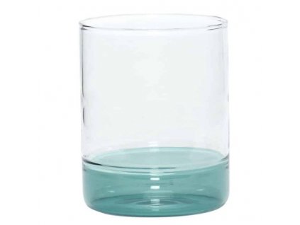 Water glass KIOSK 380 ml, green, Hübsch
