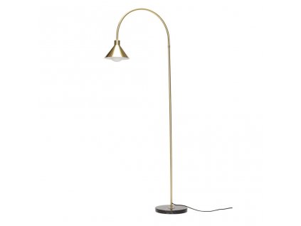 Floor lamp PIPE 168 cm, brass, Hübsch