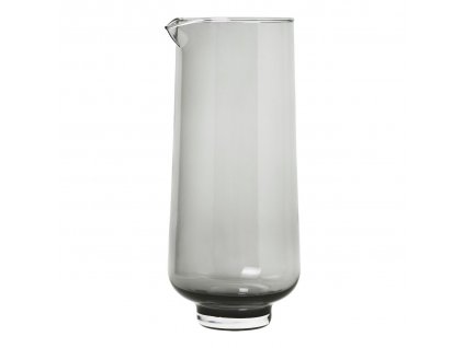 Water carafe FLOW, 1,1 l, smoked glass, Blomus