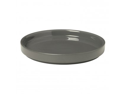 Dessert plate PILAR ⌀ 14 cm, dark grey, ceramic, Blomus