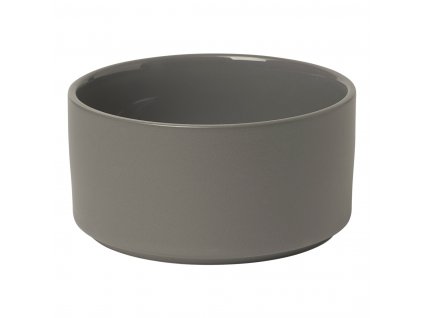 Serving bowl PILAR M ⌀ 14 cm, 620 ml, dark grey, ceramic, Blomus