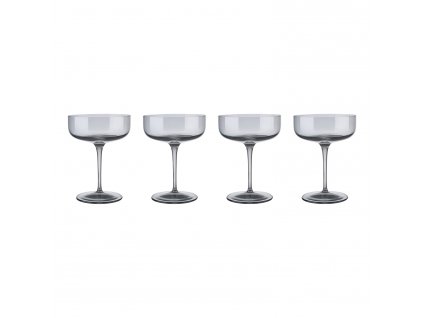 Champagne glass FUUM set of 4 pcs, 300 ml, smoked glass, Blomus