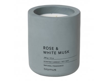 Scented candle FRAGA ⌀ 9 cm, Rose & White Musk, Blomus