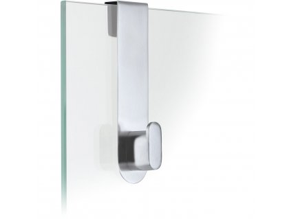 Towel hook AREO, mounted over door, matt steel, Blomus