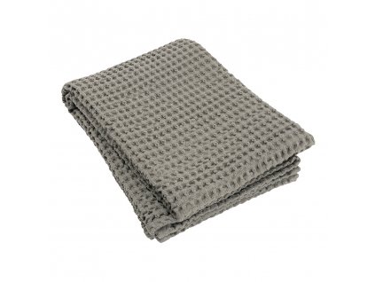 Towel with waffle pattern CARO taupe 70 x 140 cm Blomus