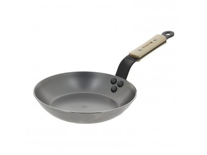 Frying pan MINERAL B ELEMENT B BOIS 20 cm, wooden handle, de Buyer