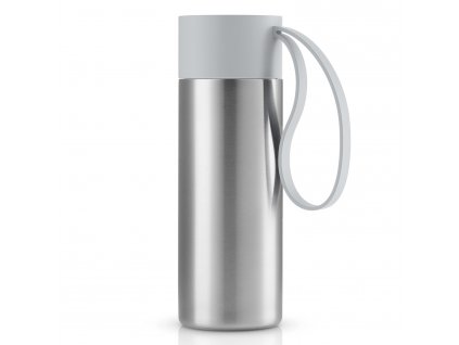 Travel mug TO GO 350 ml, marble grey lid, stainless steel, Eva Solo