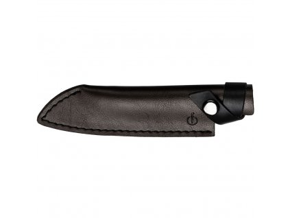 Knife sheath for Santoku knife 14 cm, leather, Forged