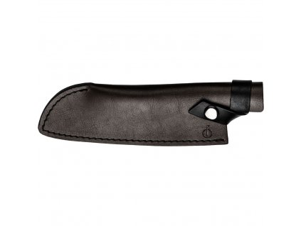 Knife sheath for Santoku knife 18 cm, leather, Forged