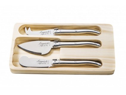 Cheese knife set PREMIUM, 3 pcs, stainless steel, Laguiole