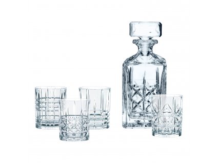 Whisky glasses and a whisky carafe in a set HIGHLAND, 5 pcs, Nachtmann