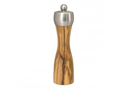 Salt mill FIDJI 20 cm, olive wood/stainless steel, Peugeot