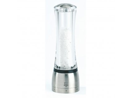 Salt mill DAMAN 21 cm, brushed stainless steel, Peugeot