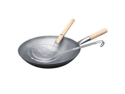 WOK pan with kitchen tools Remundi 3 pcs