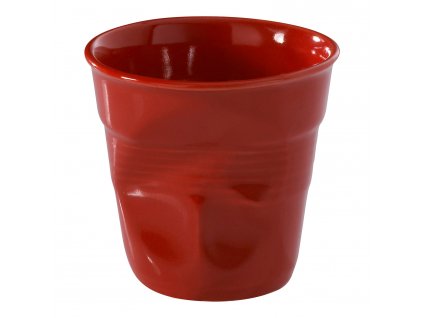 Espresso cup FROISSÉS 80 ml, red, porcelain, REVOL