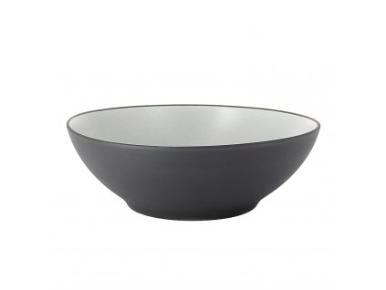 Dining bowl EQUINOXE 19 cm, pepper white, ceramics, REVOL