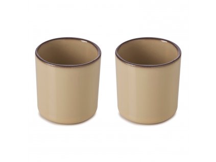 Espresso cup CARACTERE 80 ml, set of 2 pcs, nutmeg, REVOL