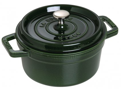 Casserole pot COCOTTE 28 cm, with steamer, basil, cast iron, Staub