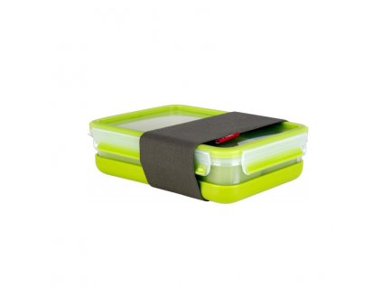 Lunch box MASTER SEAL TO GO 1,2 l, with protective rubber band, green, Tefal