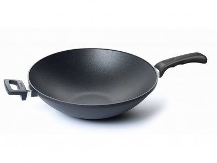 Wok TITANIUM NOWO 32 cm, with handle, titanium, WOLL