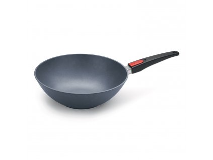 Wok DIAMOND LITE 30 cm, for induction, removable handle, titanium, WOLL