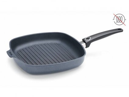 Grill pan DIAMOND LITE 28 x 28 cm, titanium, WOLL