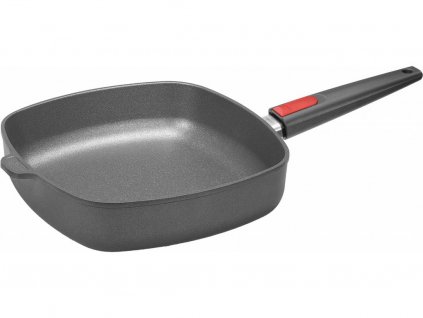 Non-stick pan TITANIUM NOWO 28 x 28 cm, for induction, removable handle, titanium, WOLL