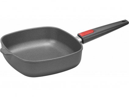 Non-stick pan TITANIUM NOWO, 24 x 24 cm, for induction, removable handle, titanium, WOLL