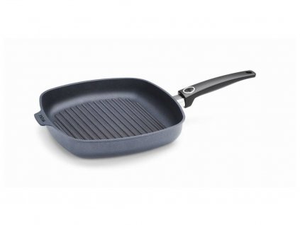 Grill pan DIAMOND LITE 28 x 28 cm, for induction, titanium, WOLL