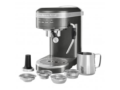 Semi-automatic coffee machine ARTISAN 5KES6503EMS, silver-grey, KitchenAid