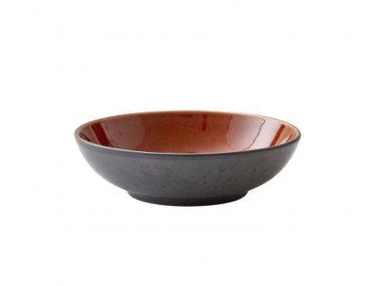 Dining bowl 20 cm, black/amber, Bitz
