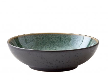 Dining bowl 20 cm, black /green, Bitz