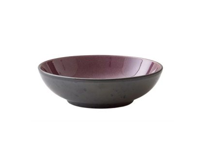 Dining bowl 20 cm, black/purple, Bitz