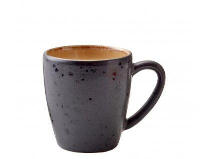 Tea mug 190 ml, black/amber, Bitz