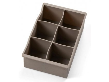 Ice cube mould, for 6 extra large ice cubes, silicone, Bitz