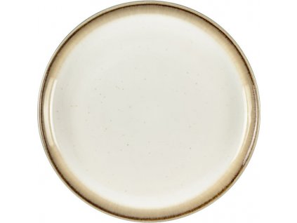 Dessert plate 17 cm, grey/cream, Bitz