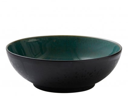 Dining bowl 30 cm, black/green, Bitz