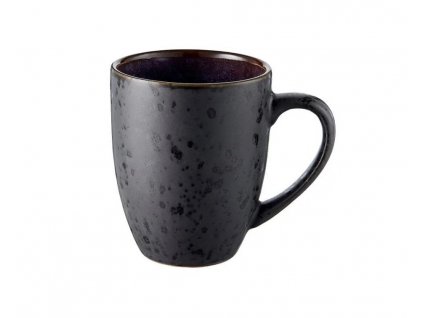 Tea mug 300 ml, black/dark blue, stoneware, Bitz