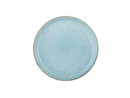 Dinner plate 27 cm, grey/light blue, Bitz