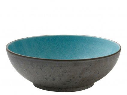 Salad bowl 30 cm, grey/light blue, Bitz