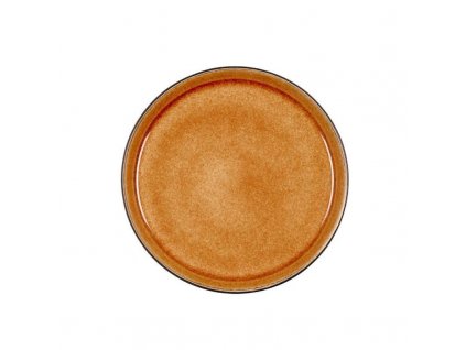 Dessert plate GASTRO 21 cm, black/amber, Bitz