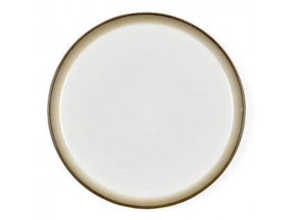 Dinner plate 27 cm, grey/cream, Bitz