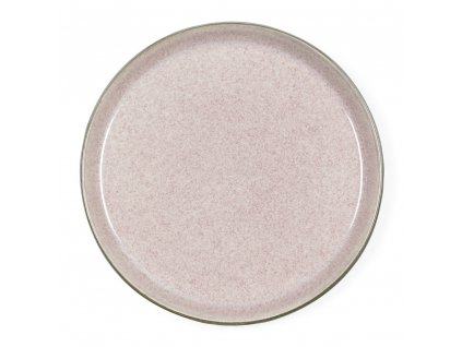 Dessert plate 21 cm, grey/pink, Bitz