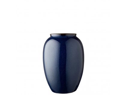 Vase 12,5 cm, blue, stoneware, Bitz